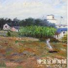 罗运伟 《村边的风景》 类别: 油画X